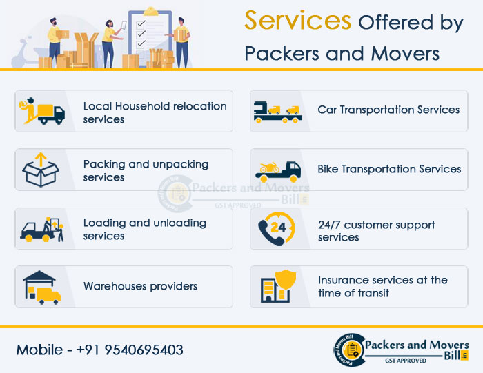 Services Offered by Packers and Movers